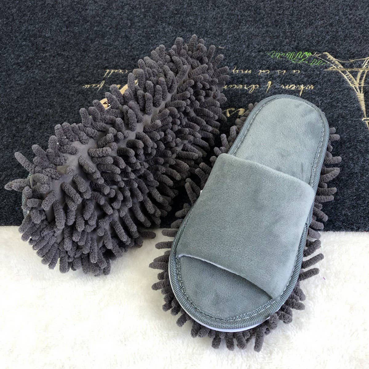 HOUSE CLEANING SLIPPERS FLOOR DUSTING MOP SOCKS