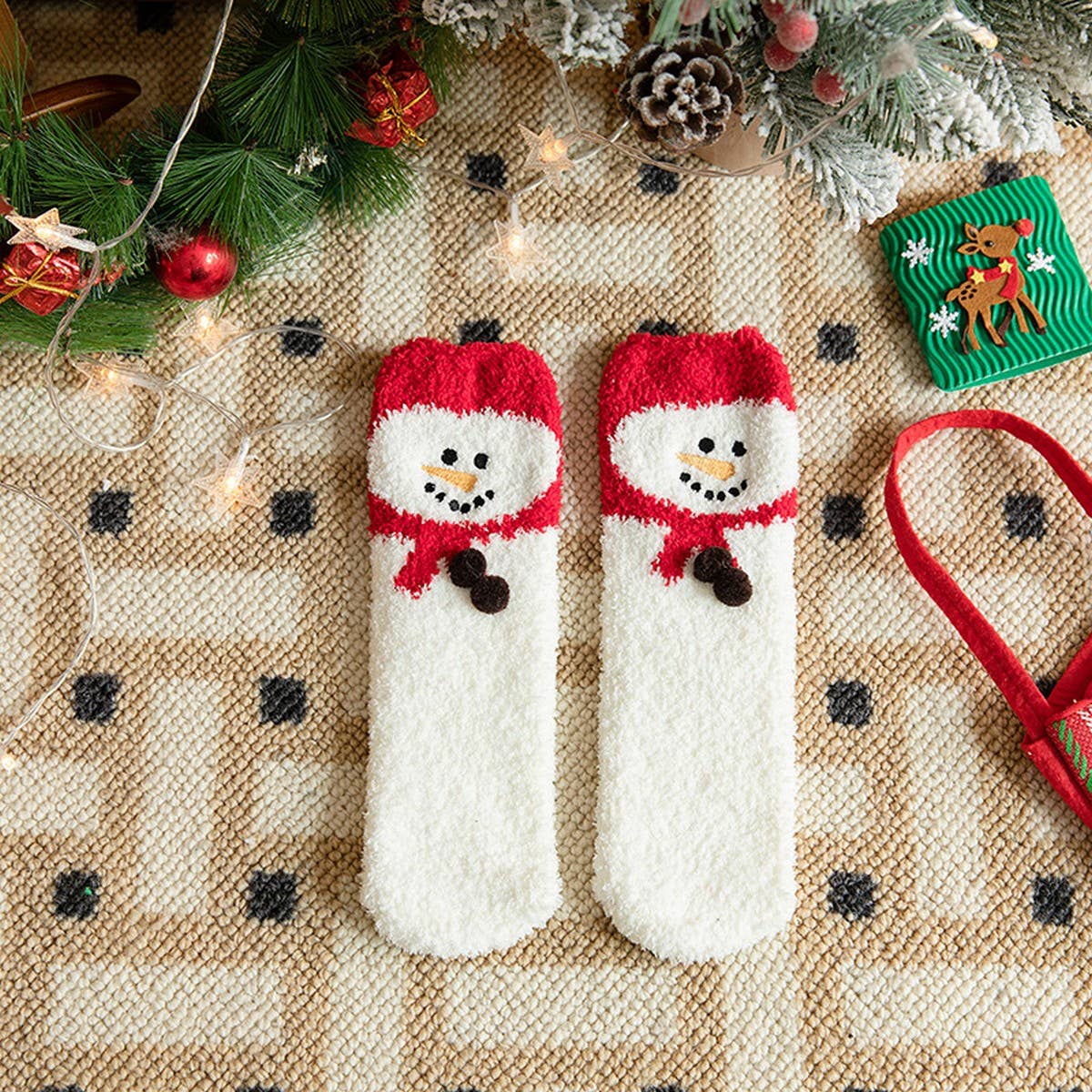 CWMS02732_KIDS FAMILY CHRISTMAS CREW SOCKS WINTER GIFT