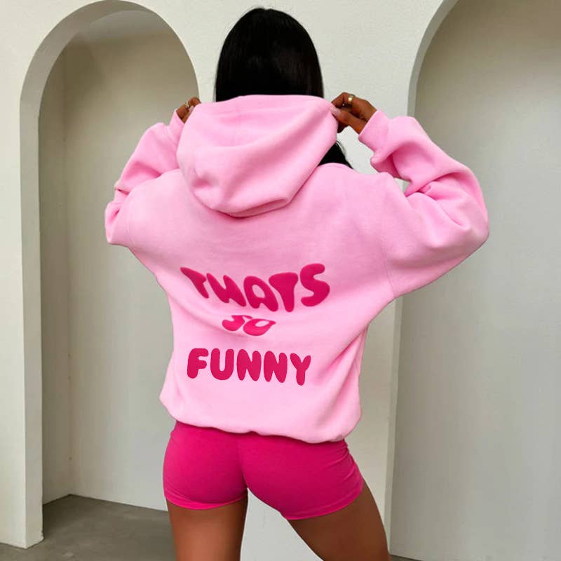 CASUAL PRINT HOODIE WITH FLEECE PULLOVER HOODIE