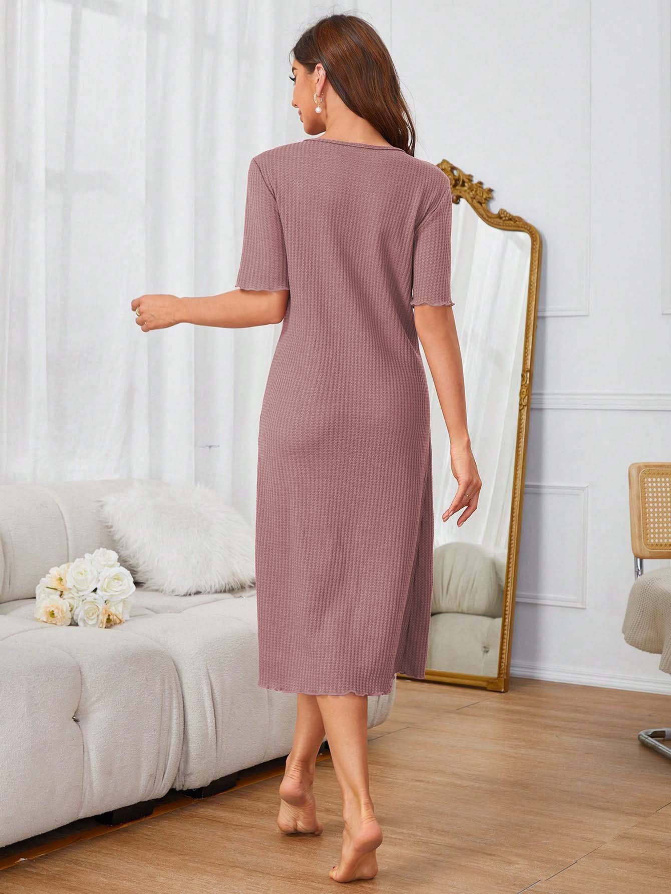 Comfortable simple high-grade long nightdress