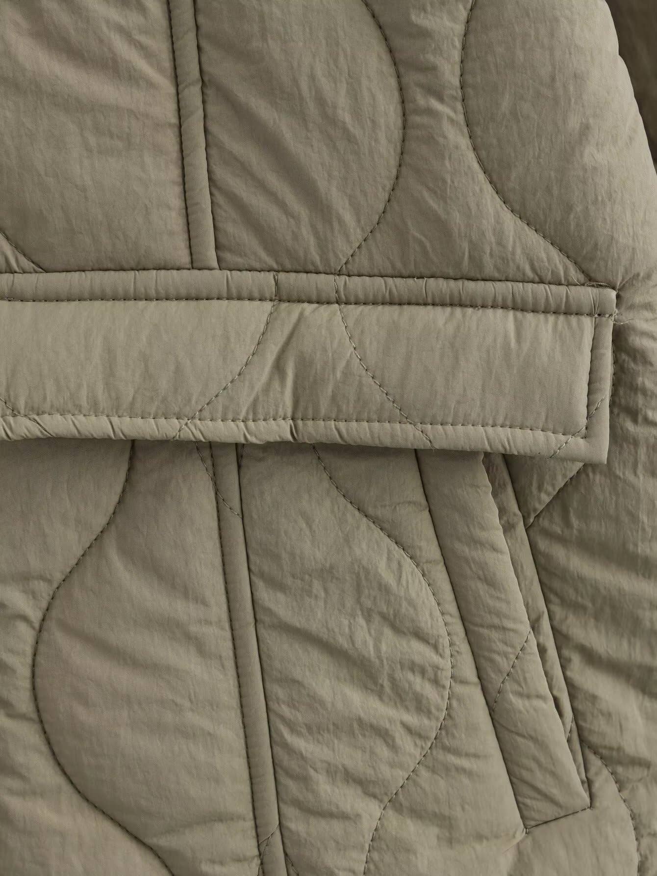 Fashionable quilted cotton cotton-padded jacket