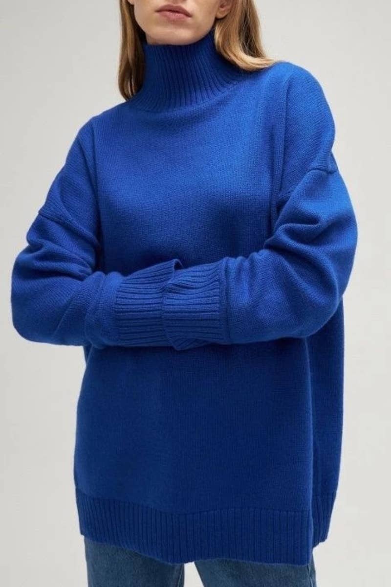 CWOSWL6643_CASUAL HALF-TURTLENECK SWEATER WITH LONG SLEEVES