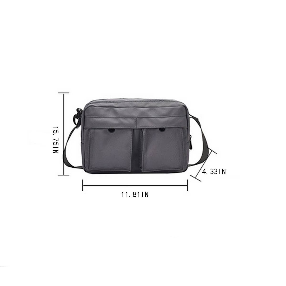 SOLID COLOR SIMPLE COOL COUPLE SHOULDER BAG_CWAB2450