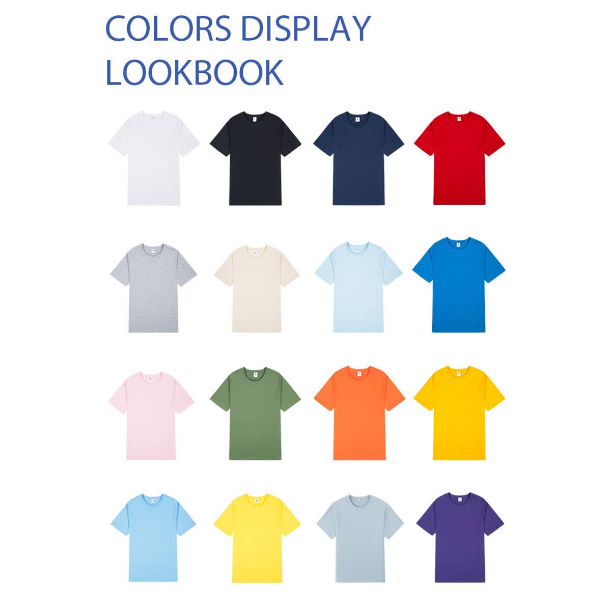 170g Slim Fit Cotton Crewneck Tee – Unisex Basic Shirt