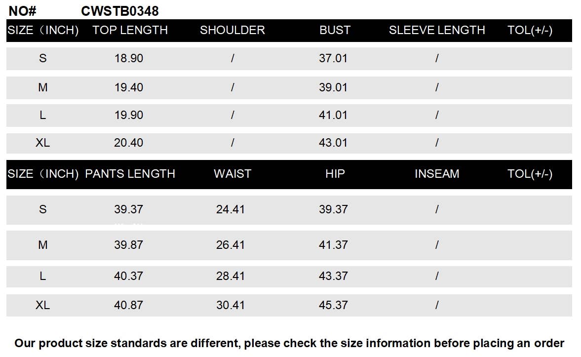 CWSTB0348_Casual Print Tube Top Loose Pants Set