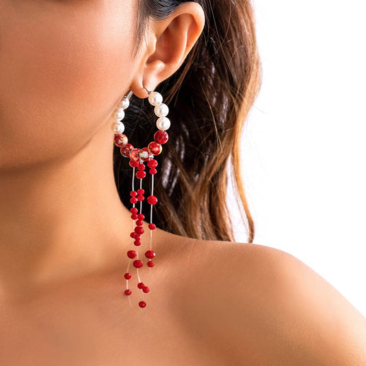 CREATIVE HALLOWEEN BLOOD DROP LONG EARRINGS