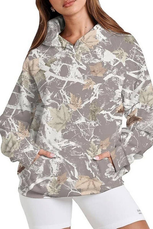 CWTTL01010__NEW WOMEN'S HOODED PRINTED CASUAL SWEATSHIRT