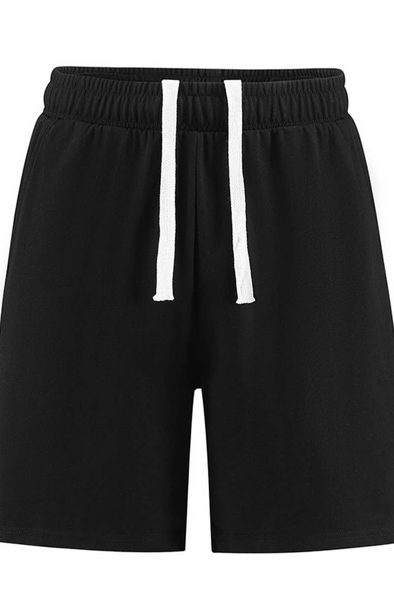 CWBSP0612_MEN'S SOLID DRAWSTRING QUICK DRY SHORTS