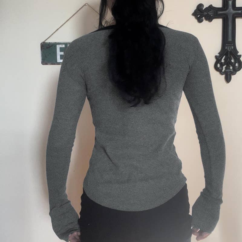 DARK STYLE VINTAGE CHAIN PRINT CREW NECK T-SHIRT