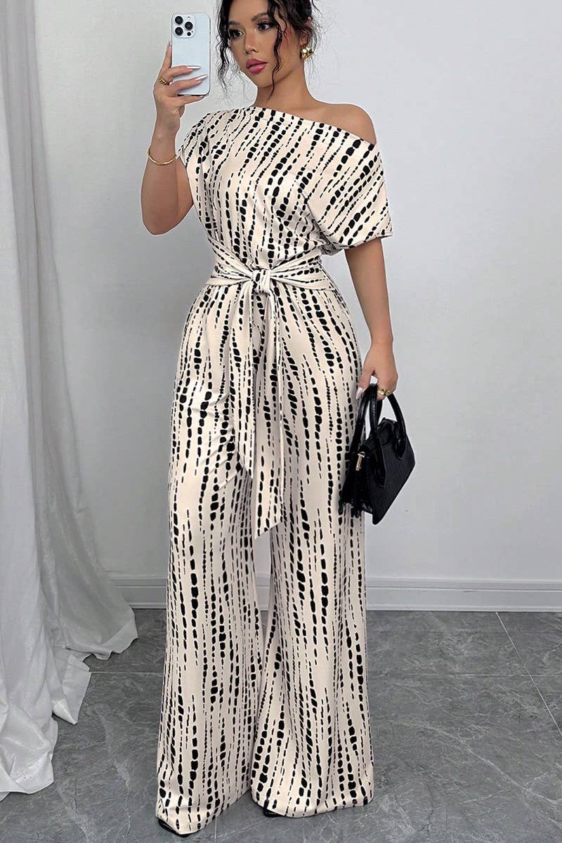 CWSJS1747_SUMMER OFF-SHOULDER STRAPPY WIDE-LEG JUMPSUIT