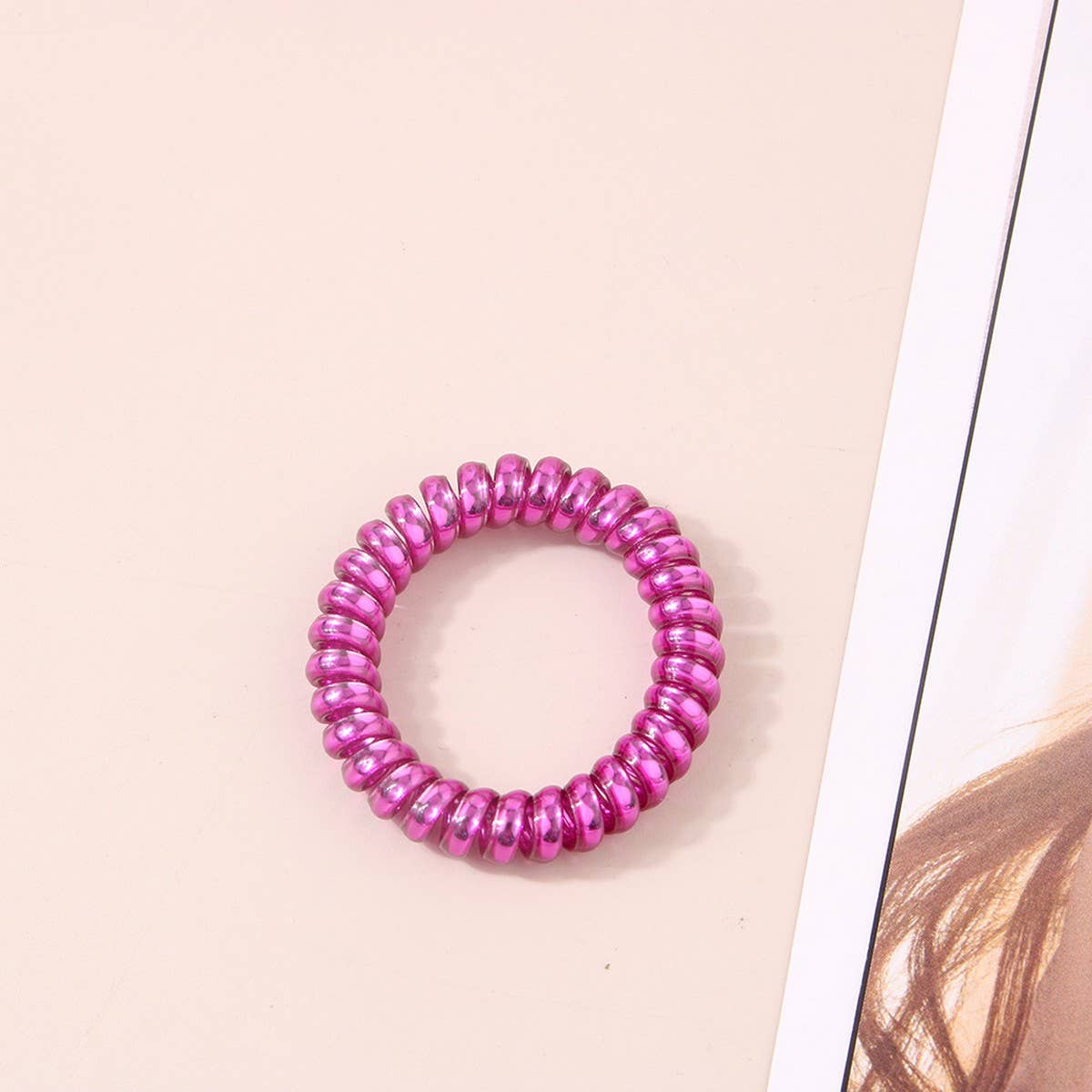 CWAHA1380_SIMPLE PHONE LINE HAIR TIE