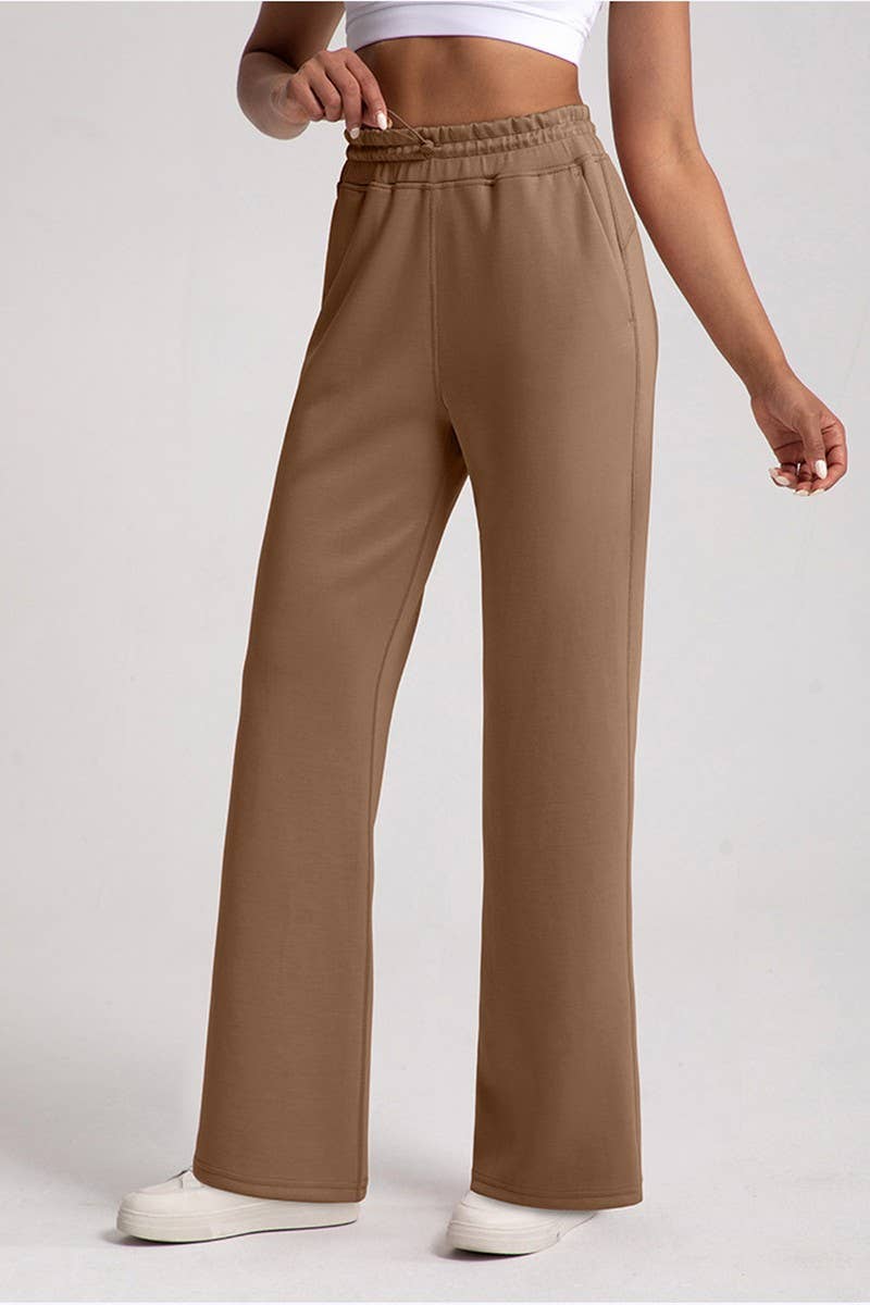 CWBLP1511_MODAL LOOSE HIGH WAIST STRAIGHT PANTS