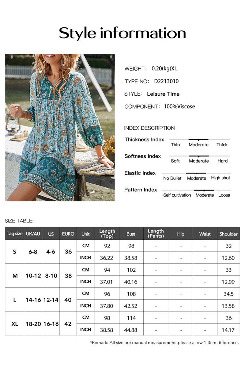 CWDSD10494_CONTRAST COLOR TIE THREE-QUARTER SLEEVE DRESS