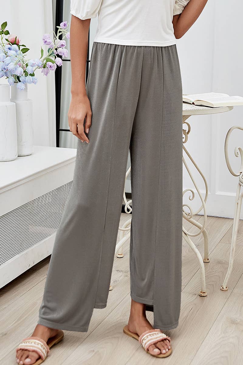 CWBLP1942_SUMMER IRREGULAR CASUAL SIMPLE WIDE-LEG PANTS