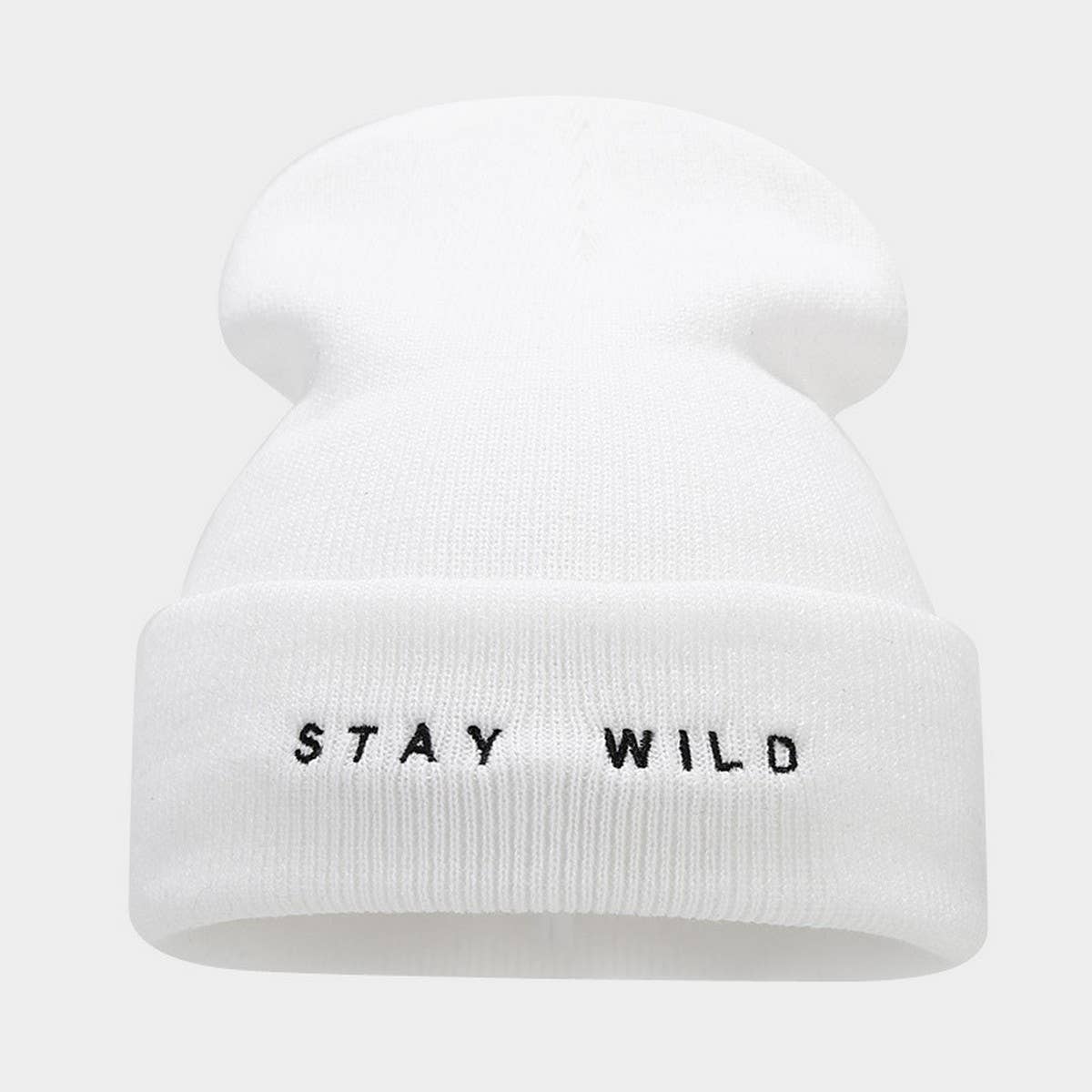 FASHION LETTER EMBROIDERY SIMPLE  KNITTED HAT_CWAH2087