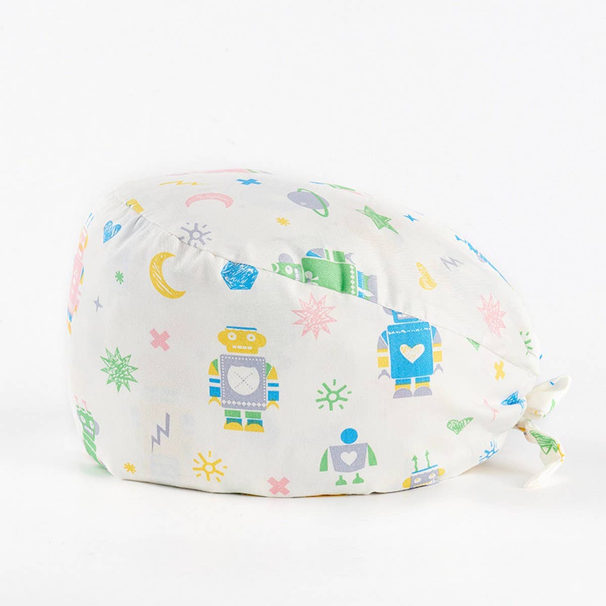 CHERRY BEAR PRINTED NURSE CAP PURE COTTON HAT_CWAH3324