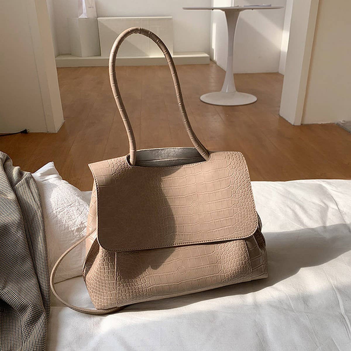 WOMEN LEATHER TOTE BAG SHOULDER BAG_CWAB1385