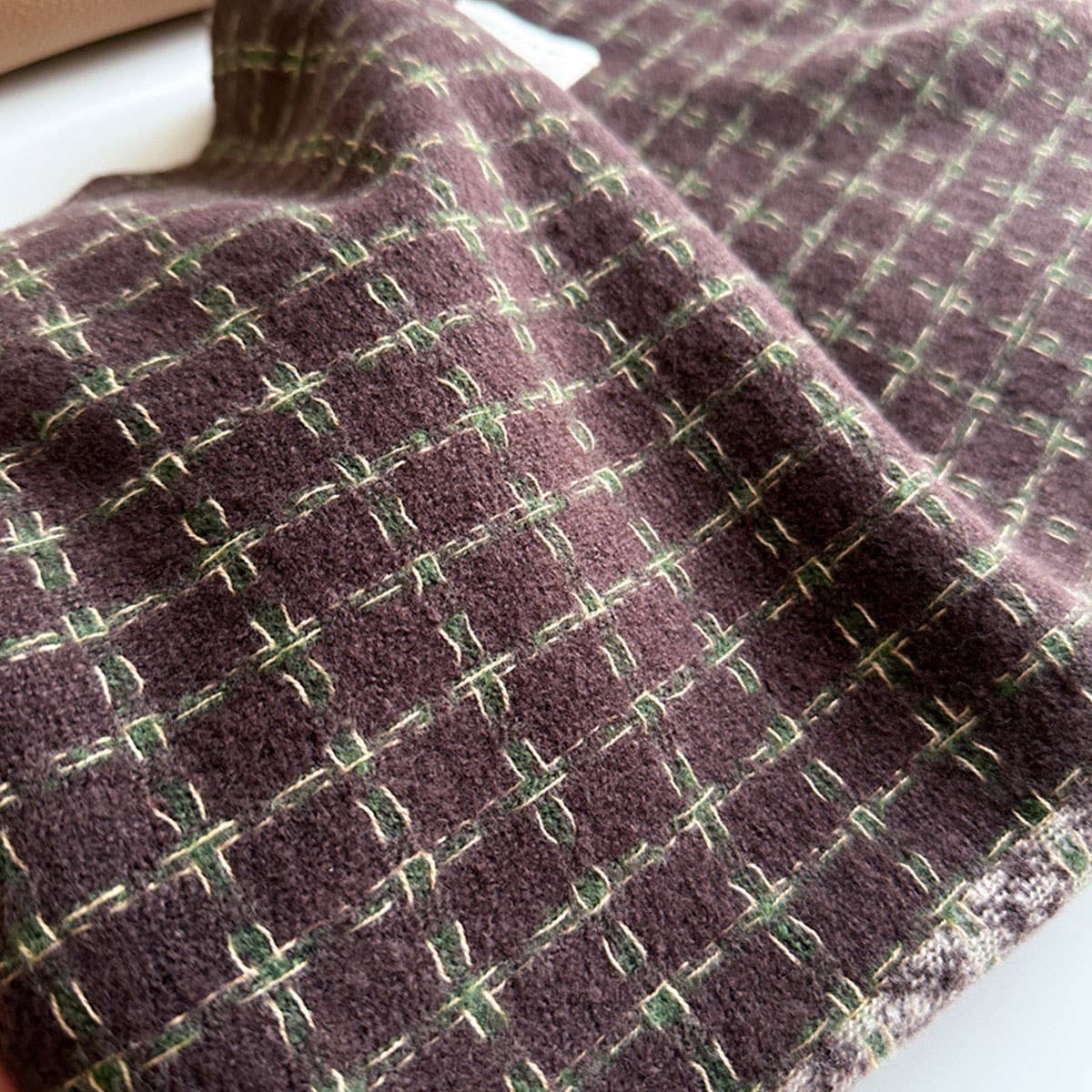 Plaid Colorblock Scarf ??Unisex Warm Winter Shawl_CWASC1447