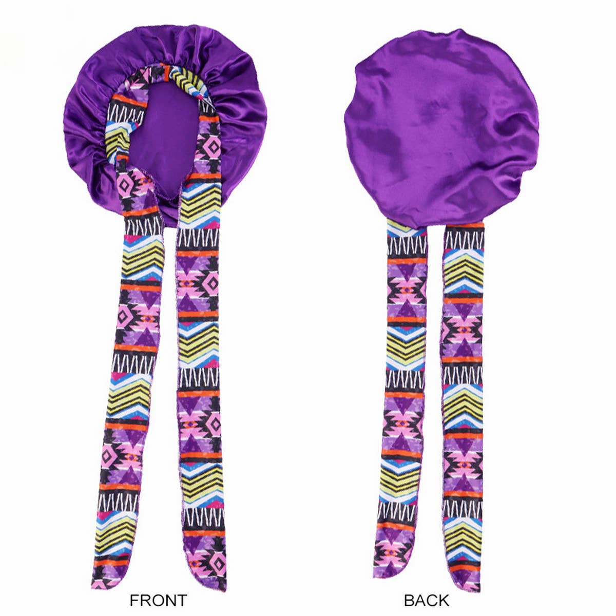 PRINTED LONG RIBBON BOW DING NIGHT CAP_CWAH1474