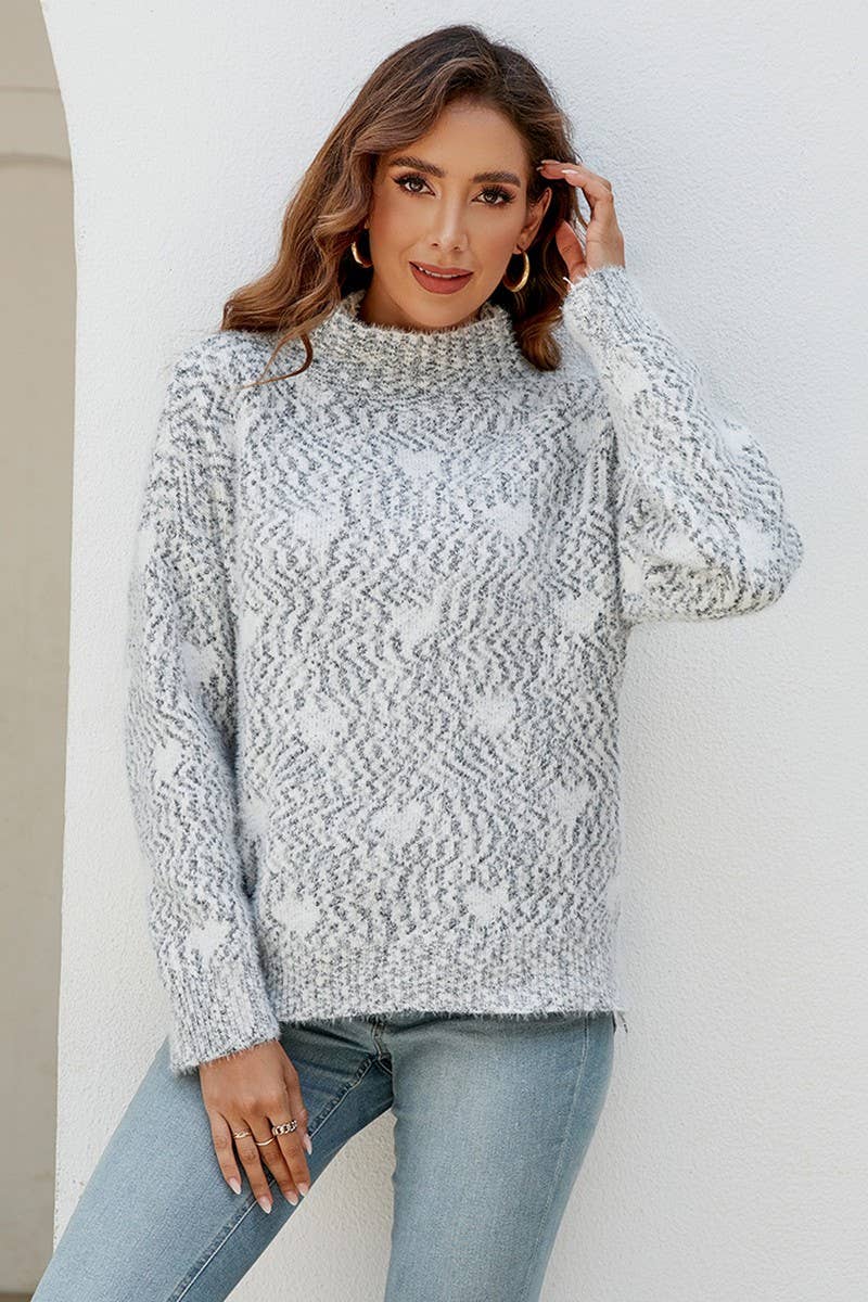 CWOSWL1721_Crew Neck Long Sleeve Pullover Sweater