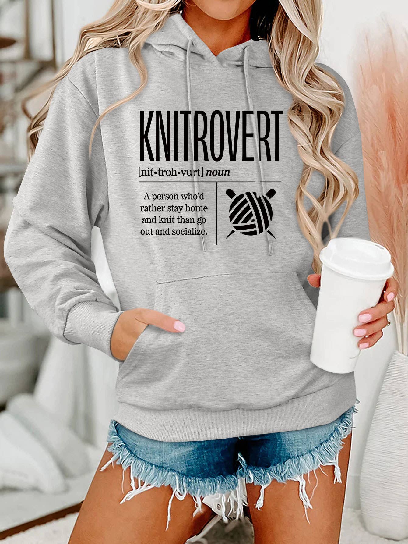 Comfort ladies KNITROVERT NIT hoodie