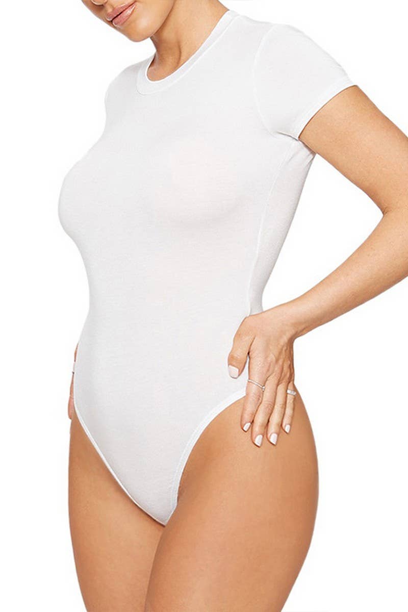 CWSJS1371_SUMMER NEW CASUAL SHORT-SLEEVED TIGHTS