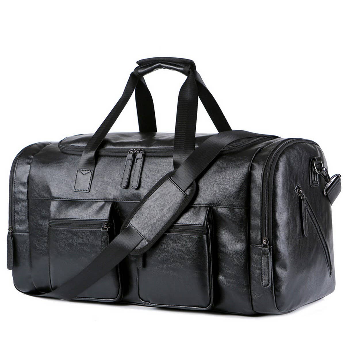 Men's PU Leather Travel Bag, Extra Large_CWAB5173