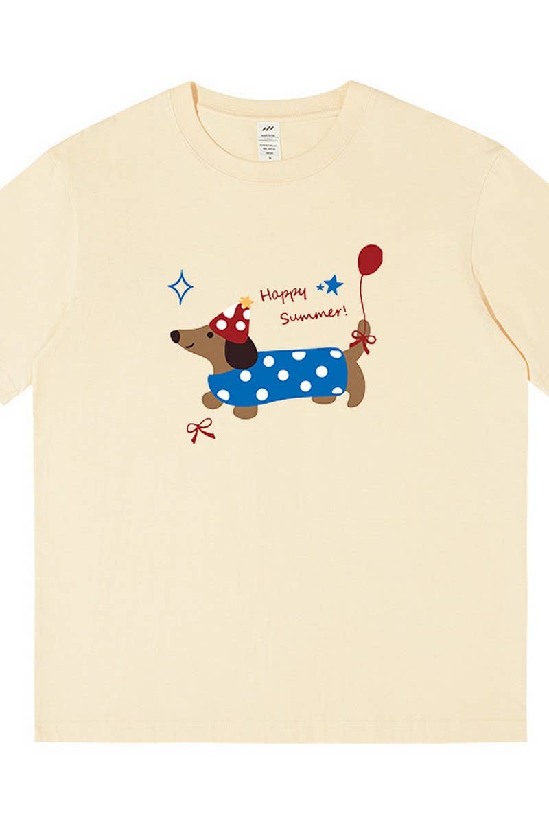 CWTTS1598_SUMMER AGE-REDUCING LAZY STYLE LOOSE T-SHIRT