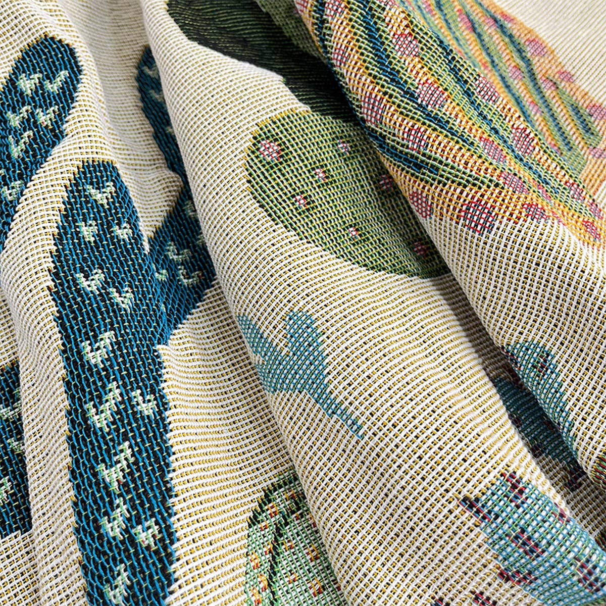 GEOMETRIC KNITTING BLANKET OUTDOOR CAMPING BLANKET
