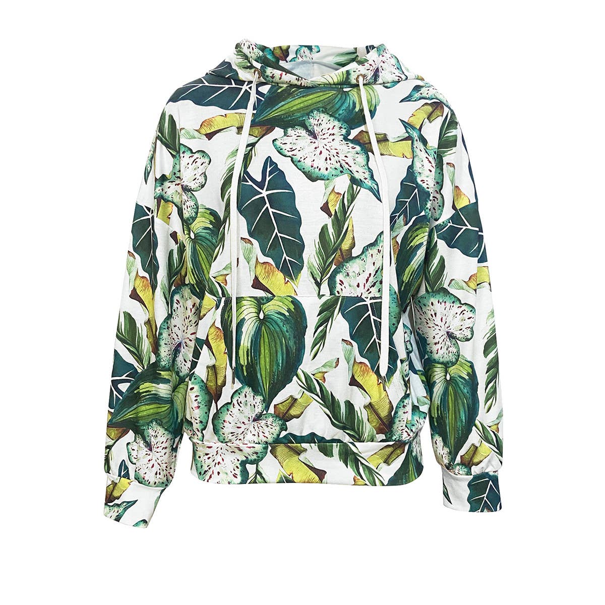CASUAL PRINTED HOODED POCKET HOODIE
