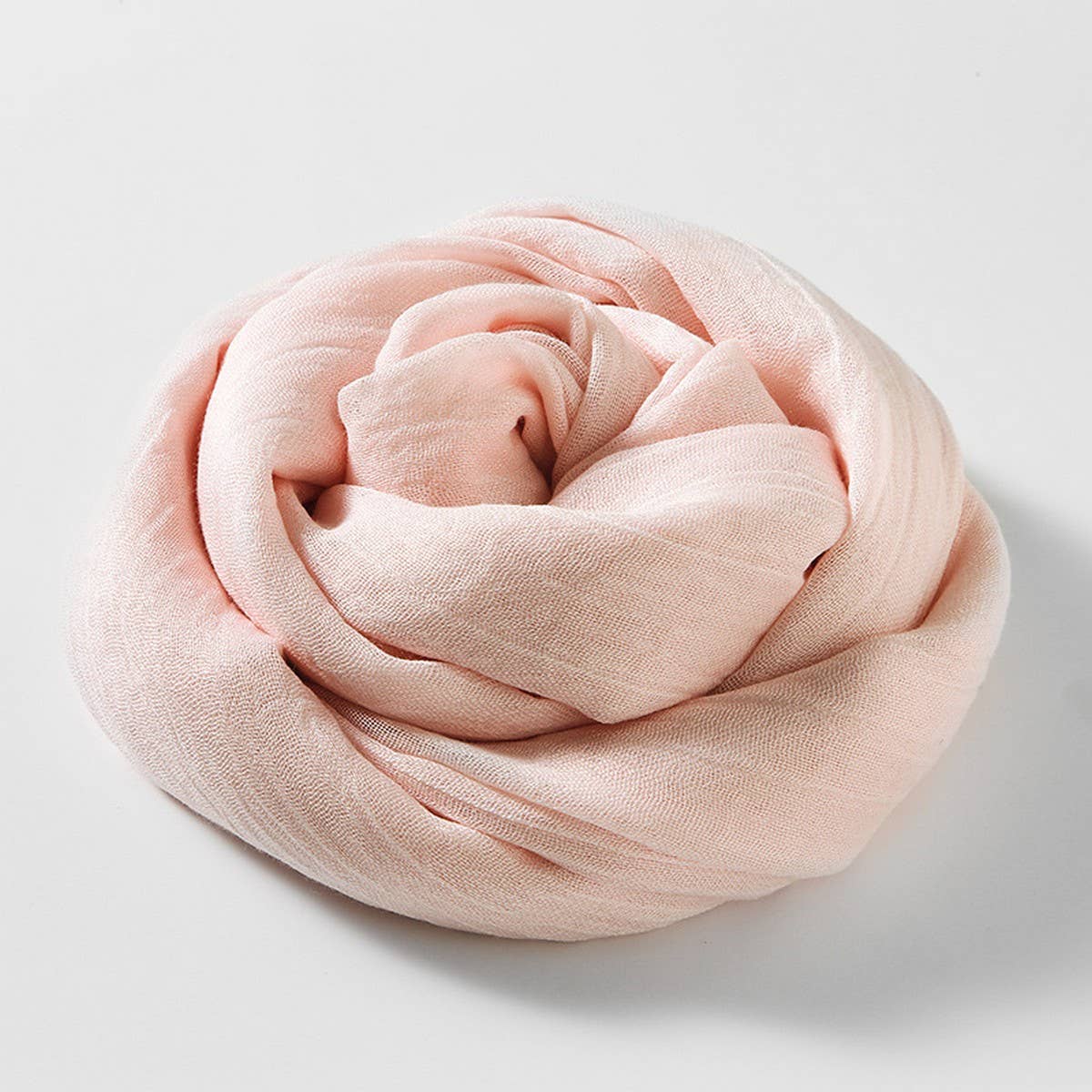 SOLID COLOR LONG LIGHTWEIGHT SCARF WRAP SHAWL_CWASC0204
