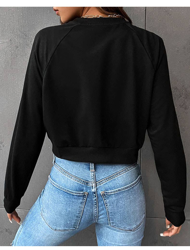 Casual sports shoulder sleeve hoodie