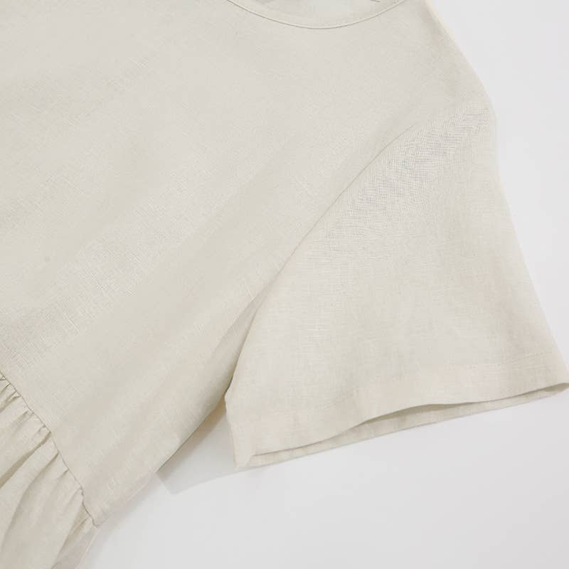 ARTSY COTTON AND LINEN DRESS