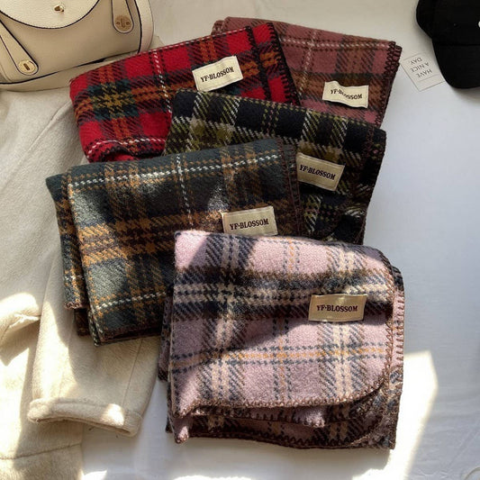 Plaid Scarf for Women - Versatile Winter Shawl_CWASC1502