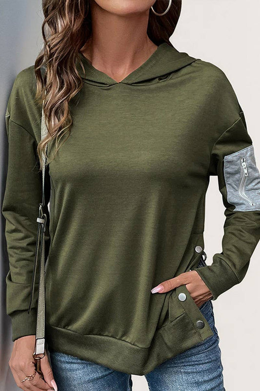 CWOHOL1099_AUTUMN CASUAL COLORBLOCK HOODED SWEATSHIRT