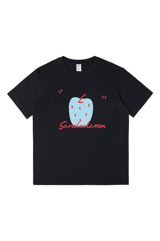 CWTTS1595_SUMMER LOOSE LAZY STYLE SHORT-SLEEVED TOP