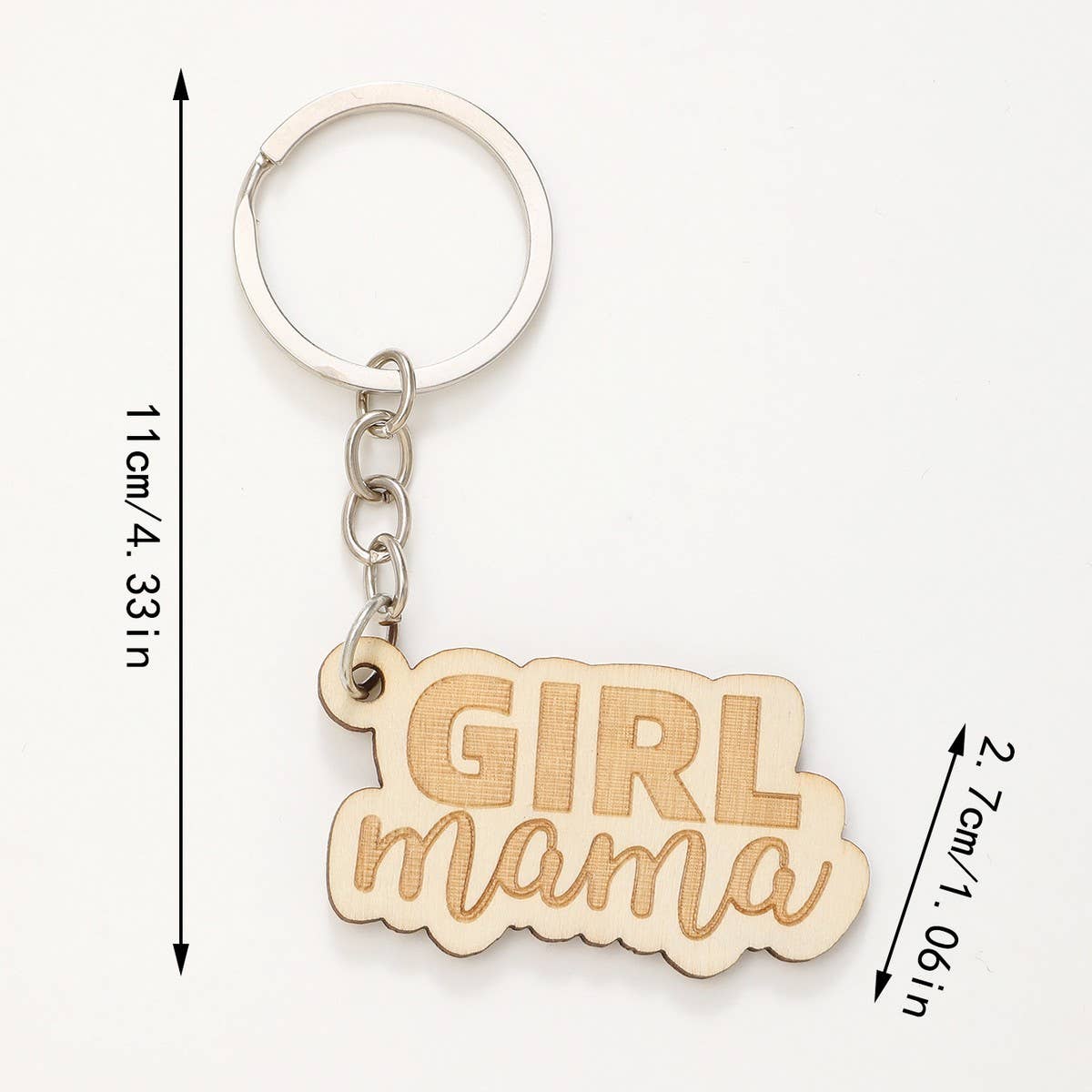 CREATIVE SMALL PENDANT PUZZLE WOODEN KEYCHAIN