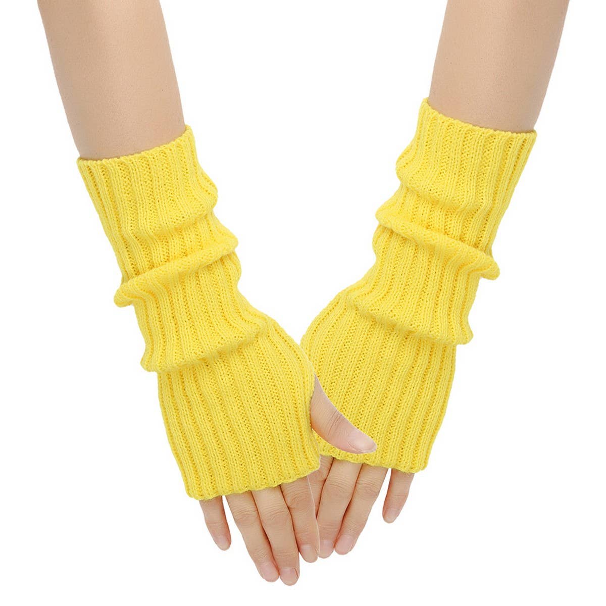 CWMM10077_KNIT FINGERLESS ARM WARMERS WOMEN
