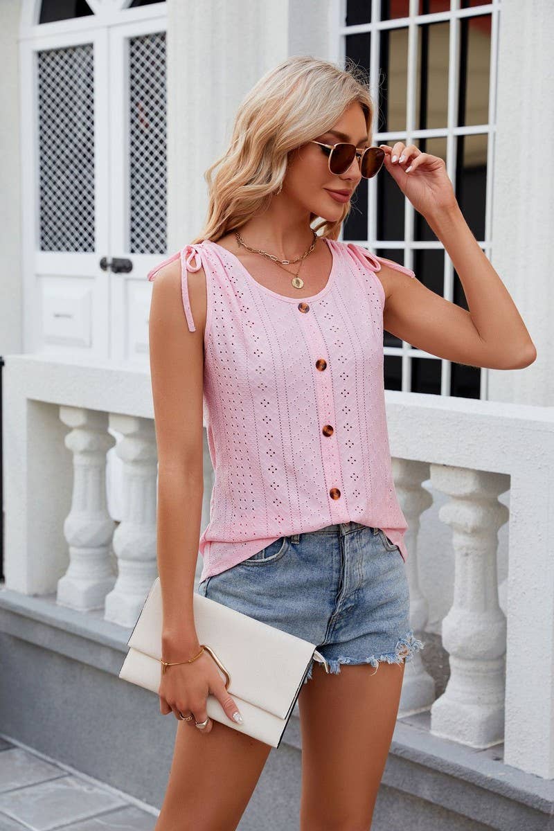 CWTTSL0234_Round Neck Sleeveless Knit Top