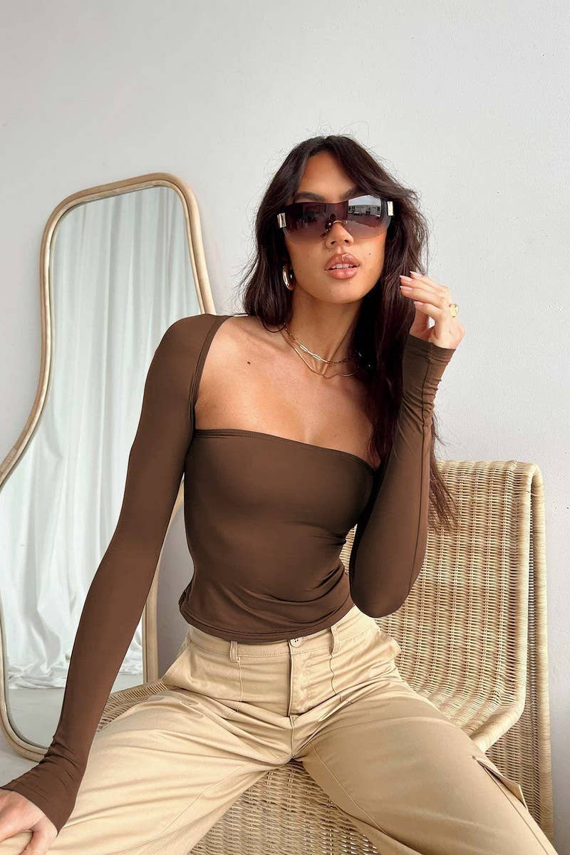 CWTTL2053_SUMMER SEXY TUBE TOP WAIST T-SHIRT