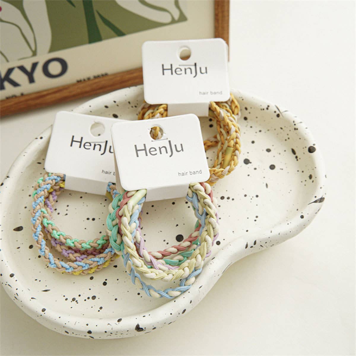 Candy Color Twisted Hair Ties , Cute Rubber Bands- CWAHA0339