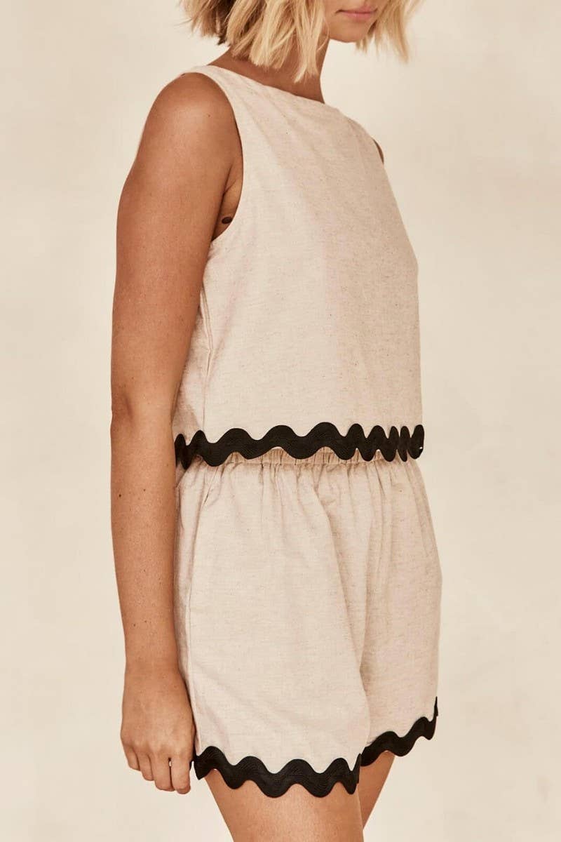 CWSTB0577_ CREW NECK TANK TOP AND SHORTS TWO PIECE SET