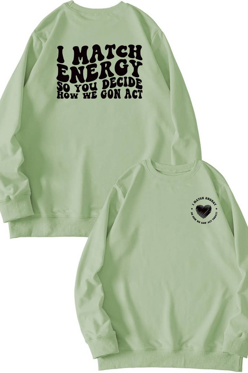 CWTSTL0491_WOMEN LETTER PRINTING LONG SLEEVE SWEATSHIRT