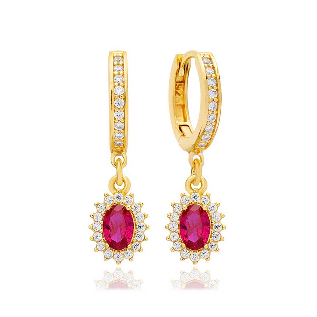 COLORFUL FRENCH TEMPERAMENT GEOMETRIC EARRINGS