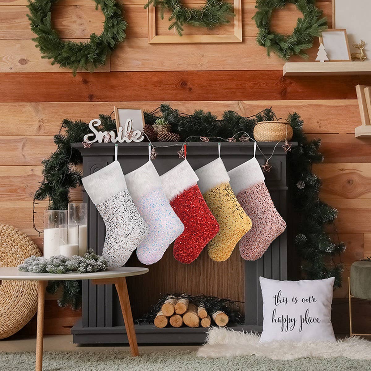 NEW CHRISTMAS STOCKINGS CHILDREN'S CANDY GIFT BAG