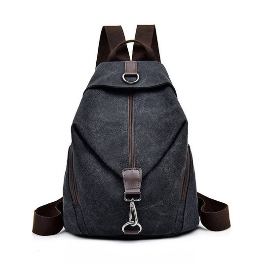 VINTAGE BACK-TO-SCHOOL CASUAL TRAVEL CANVAS BAG_CWAB2211