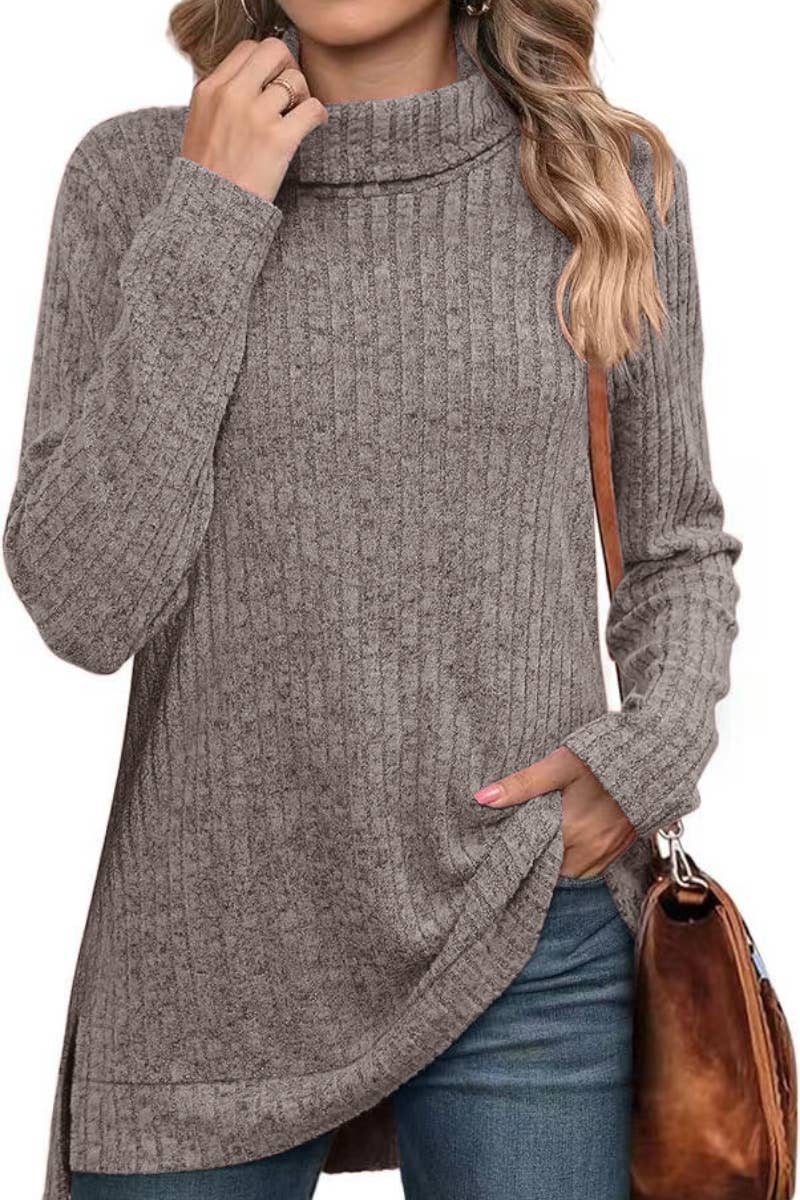CWOSWL6444_WINTER TURTLENECK SWEATER WITH LONG SLEEVES