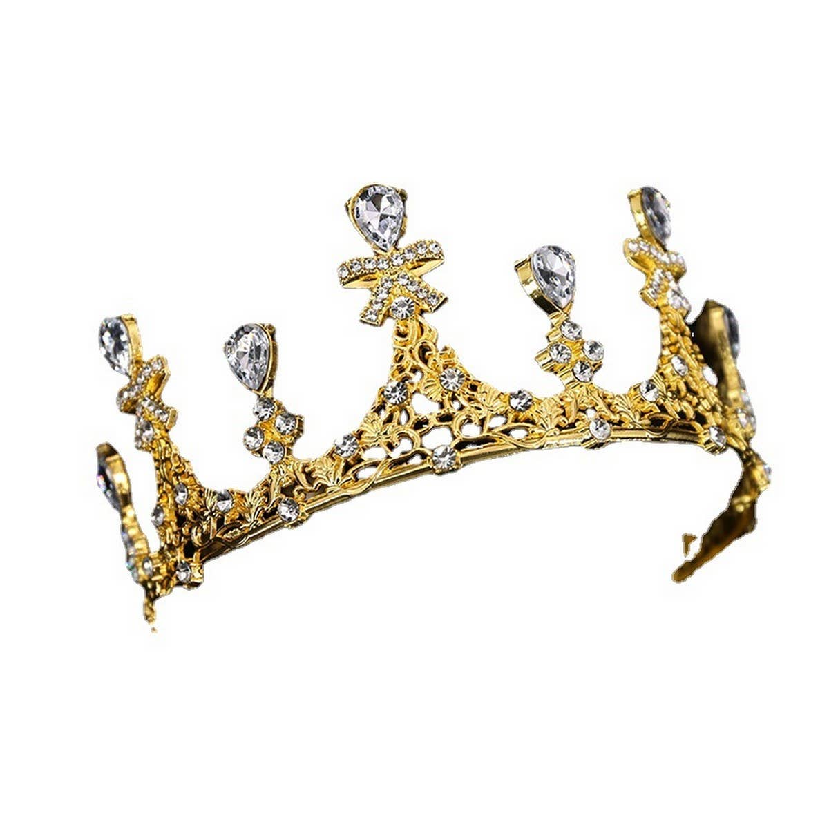 BUTTERFLY RHINESTONES WEDDING CRYSTAL TIARAS_CWMM2016