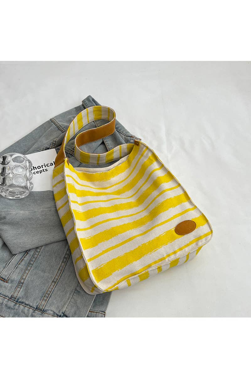 STRIPE PATTERN CASUAL SHOULDER BAG_CWAB0512