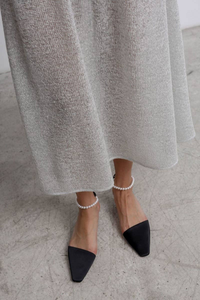 CWSTB1519_SOLID COLOR SEE-THROUGH KNITTED LONG-SLEEVED SUIT